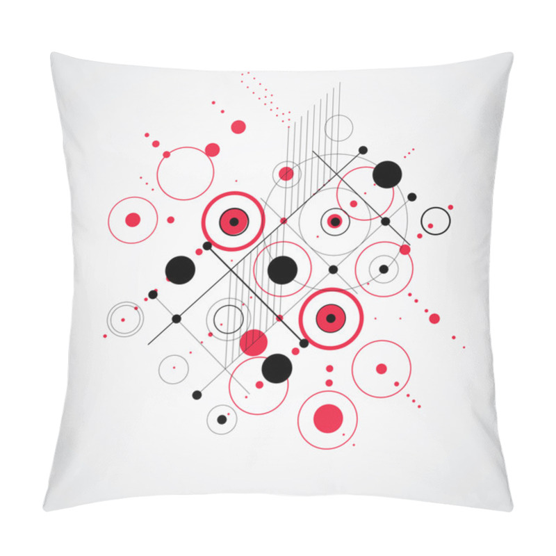 Personality  Background Created In Bauhaus Retro Style.  Pillow Covers