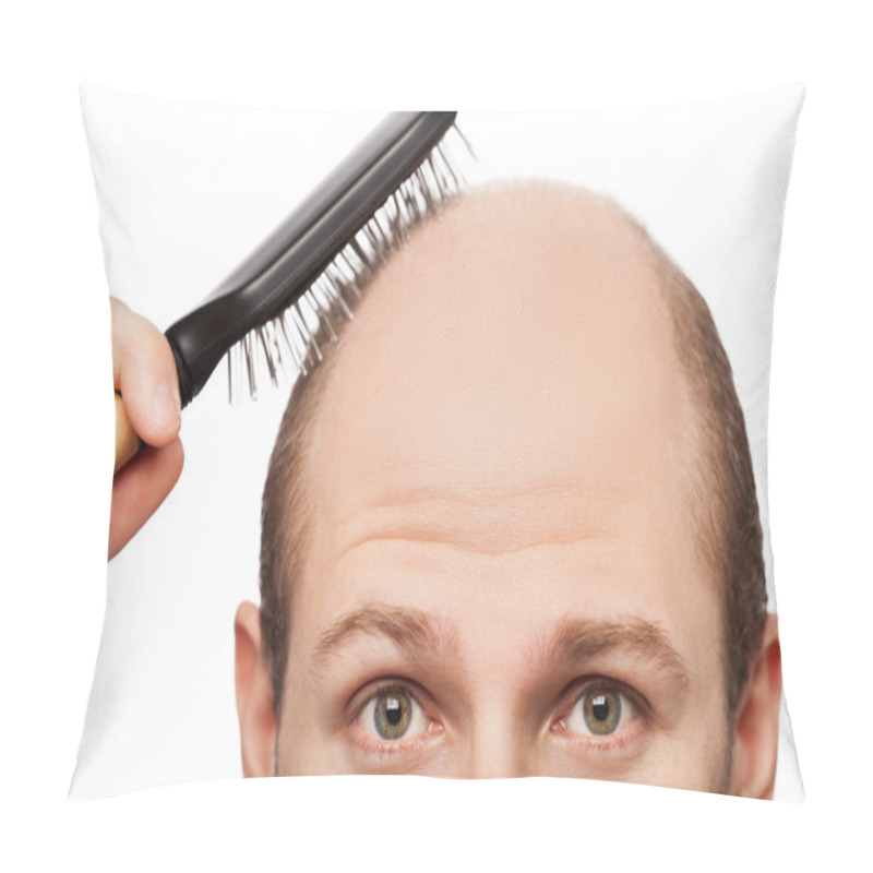 Personality  Bald Man Head Pillow Covers