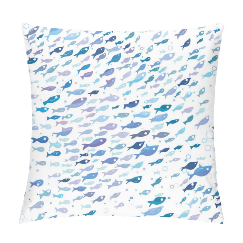 Personality  Decorative Fishes Seamless Pattern Pillow Covers