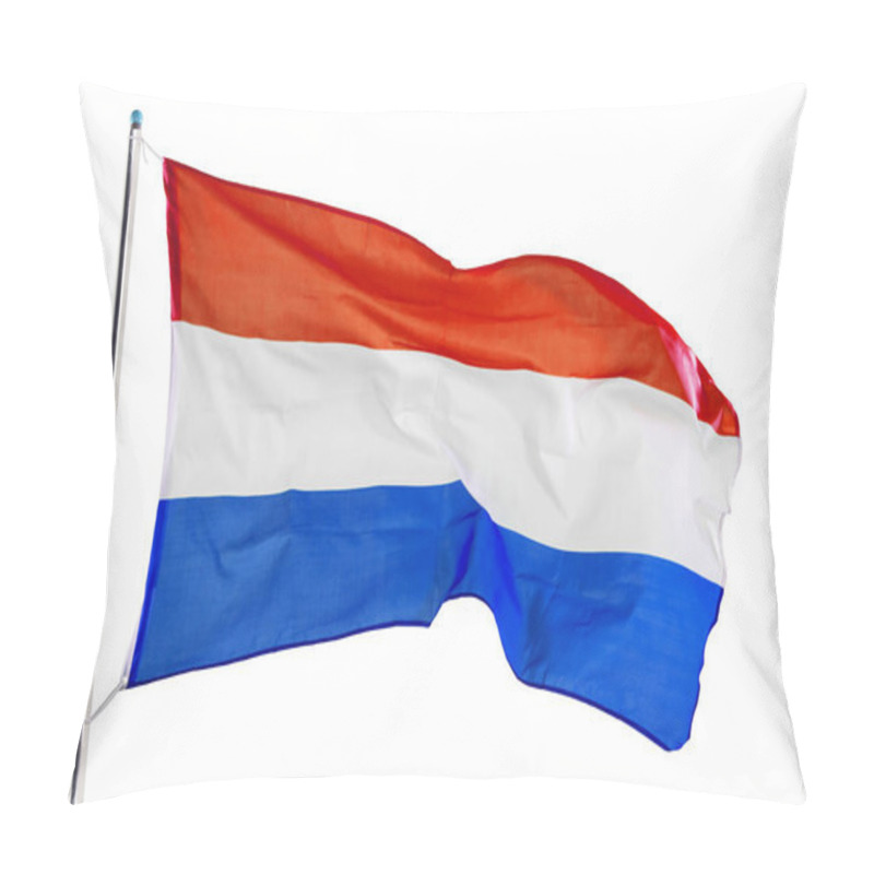 Personality  Netherlands National Flag Waving In The Studio Pillow Covers