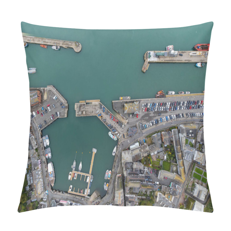 Personality  Padstow Harbour Aerial Cornwall England Uk  Pillow Covers