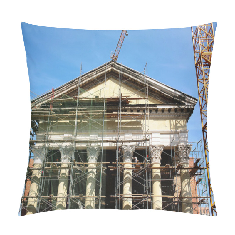 Personality  Restoration Of An Ancient Classical Building Pillow Covers