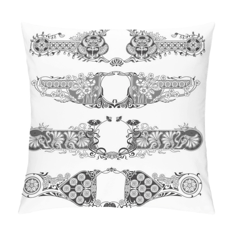 Personality  Set Of Hand-drawn Floral Frames Pillow Covers