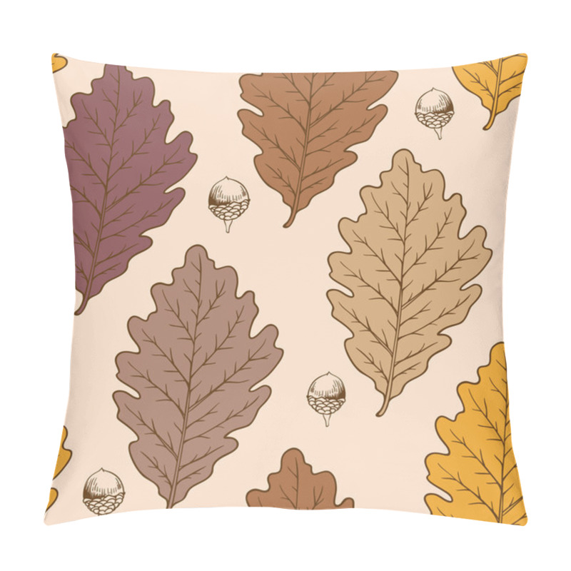 Personality  Oak Leaves And Acorns Pillow Covers