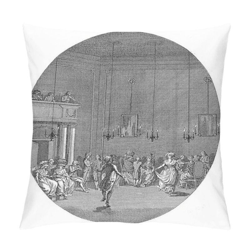 Personality  A Ballroom. Against The Walls Are Ladies And Gentlemen. In The Middle Of The Room A Dancing Couple. Left Above The Door The Orchestra. Pillow Covers