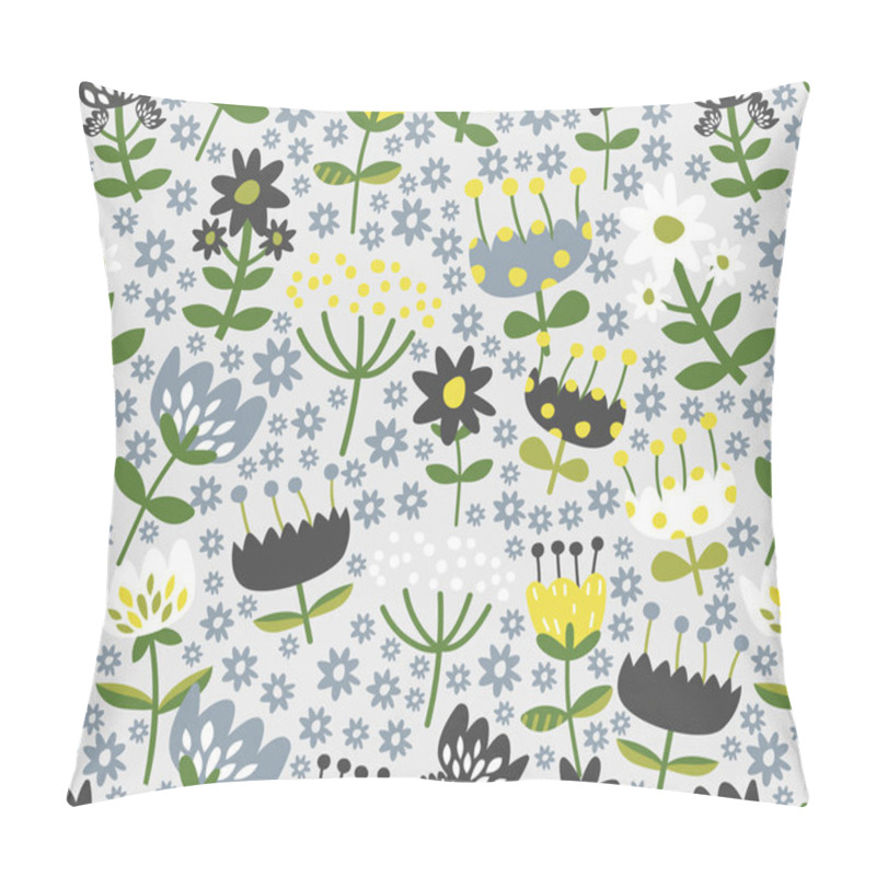 Personality  Flowers Repeat Pattern. Beautiful Retro Background. Elegant Fabric On Light Background Surface Pattern Design. Pillow Covers