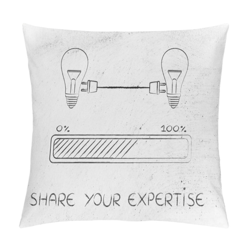 Personality  Concept Of Share Your Expertise Pillow Covers