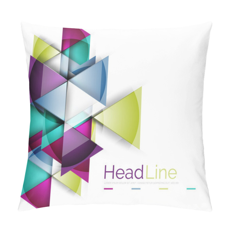 Personality  Triangle Abstract Background Pillow Covers