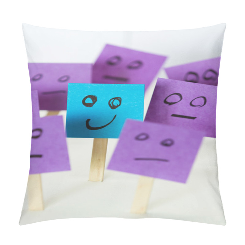 Personality  Be Different, Be Happy Pillow Covers