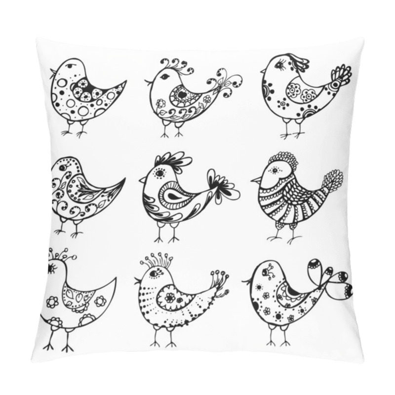 Personality  Collection Of Birds Pillow Covers