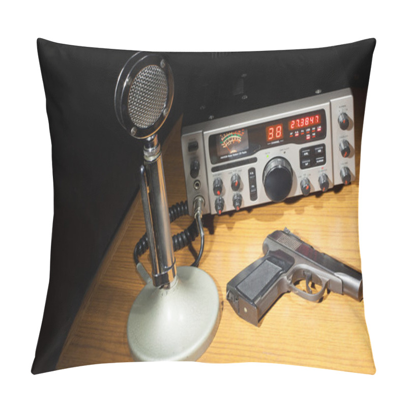 Personality  Gun And Radio Pillow Covers