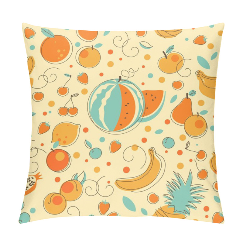 Personality  Fruit Seamless Background Pillow Covers