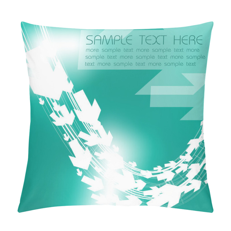 Personality  Abstract Teal Background Pillow Covers