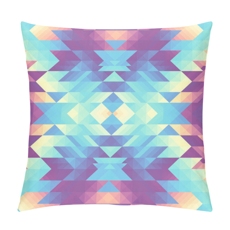 Personality  Seamless Vector Pattern Background Of A Triangles. Pillow Covers