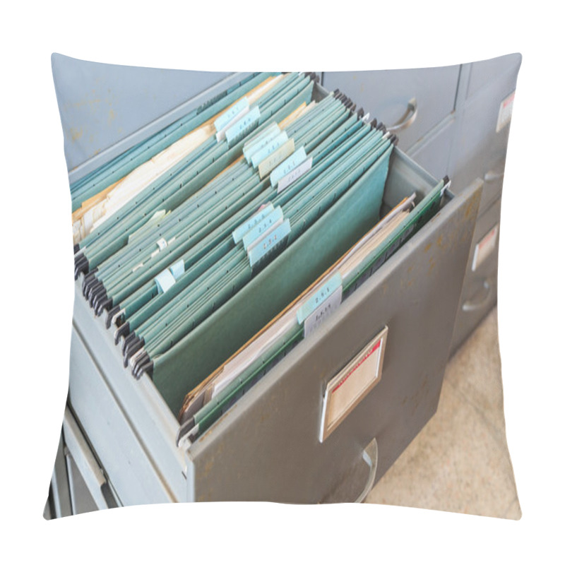 Personality  File Folders In A Filing Cabinet Pillow Covers