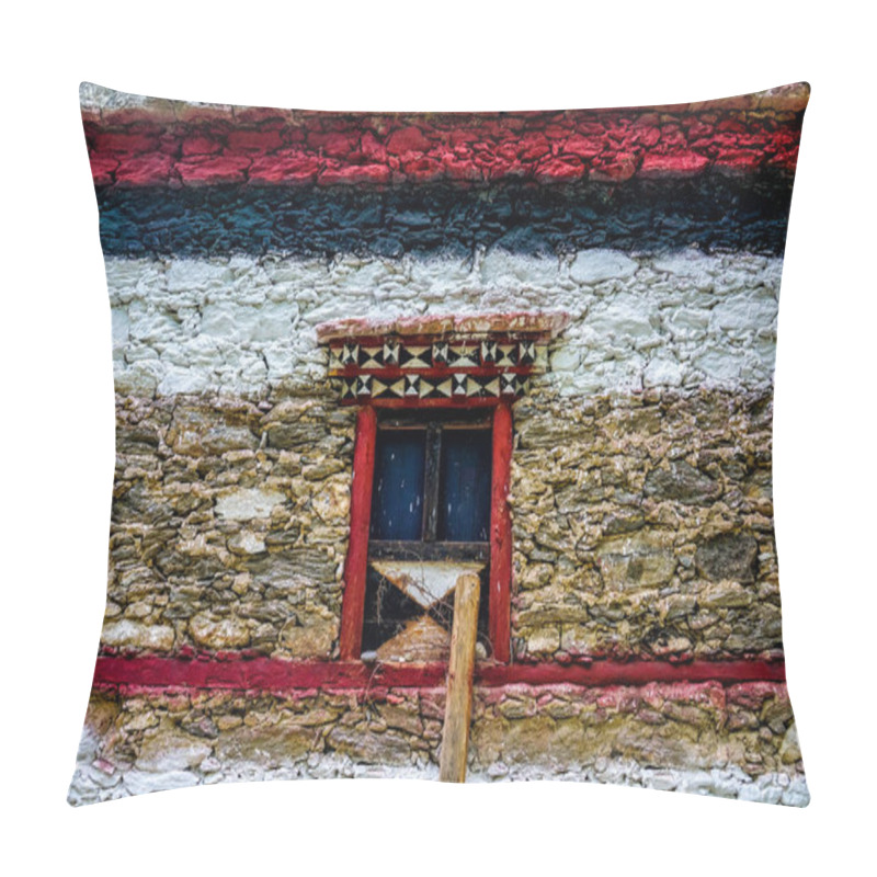 Personality  Jiaju Tibetan Village, A Tibetan Community In Western Sichuan, China. The Characteristic Dwellings Of Tibetan Areas In Sichuan. Jiaju Tibetan VillageDanba Local CastleSichuan Province In China Pillow Covers