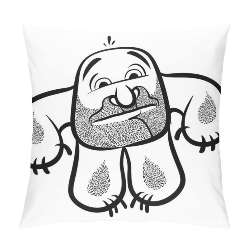 Personality  Funny Cartoon Monster Pillow Covers