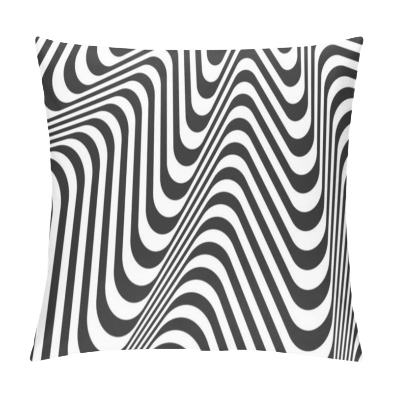 Personality  Abstract Black Background Combination With White Decoration Pillow Covers