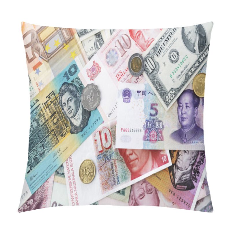 Personality  Money Background Pillow Covers