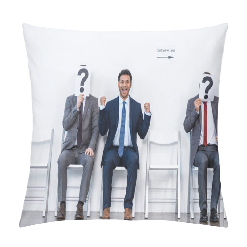 Personality  Businessmen Waiting For Interview Pillow Covers