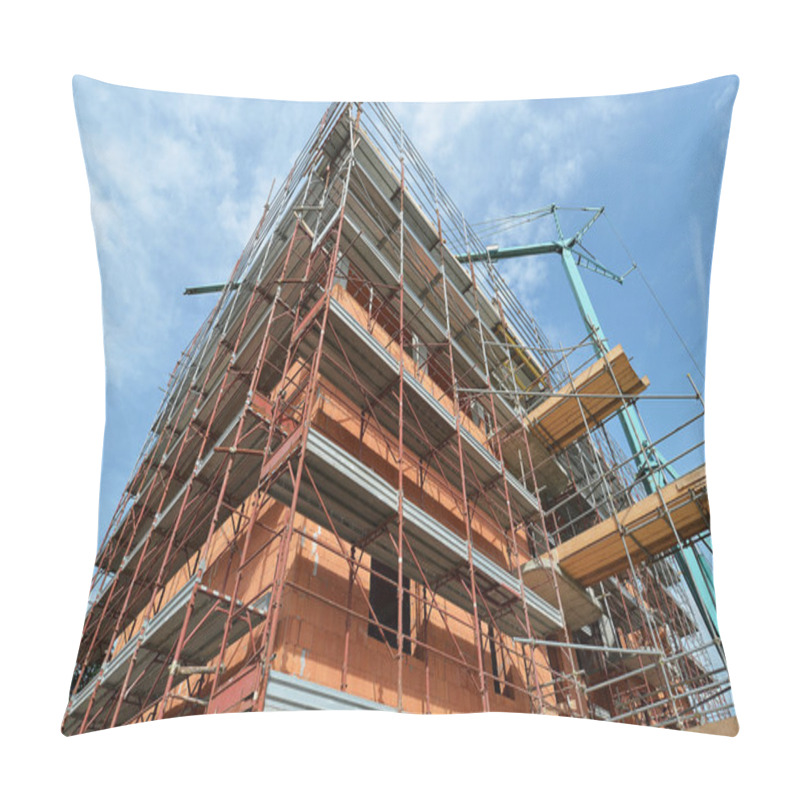 Personality  Construction Site Of Brick House Pillow Covers