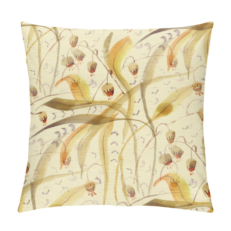 Personality  Pattern With An Autumn Grass Pillow Covers