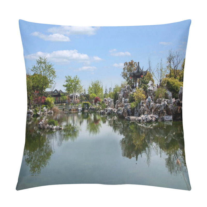 Personality  Suzhou Luzhi Ancient Town Jiangnan Cultural Park Pillow Covers