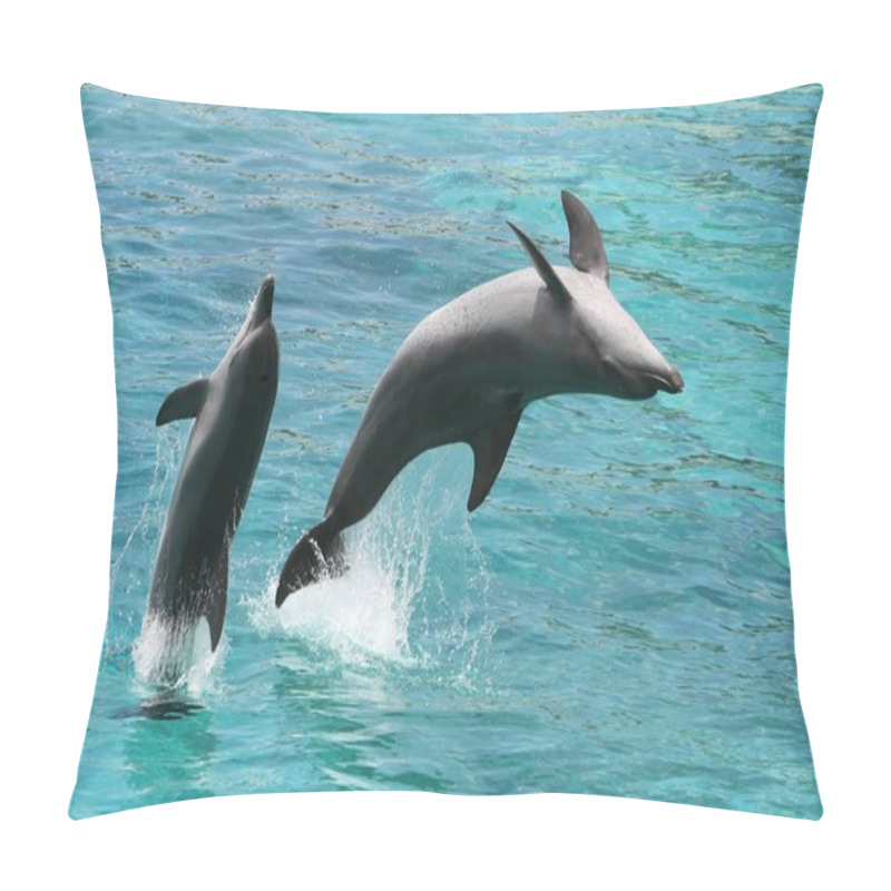 Personality  Dolphin Jump Pillow Covers