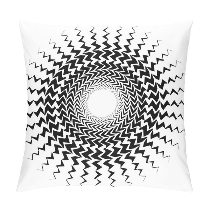 Personality  Element With Bursting Radial Distorted Lines  Pillow Covers