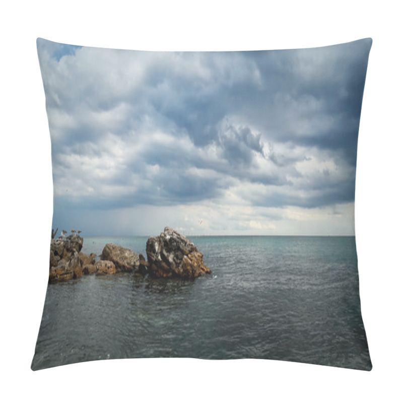 Personality  Seascape Black Sea Pillow Covers