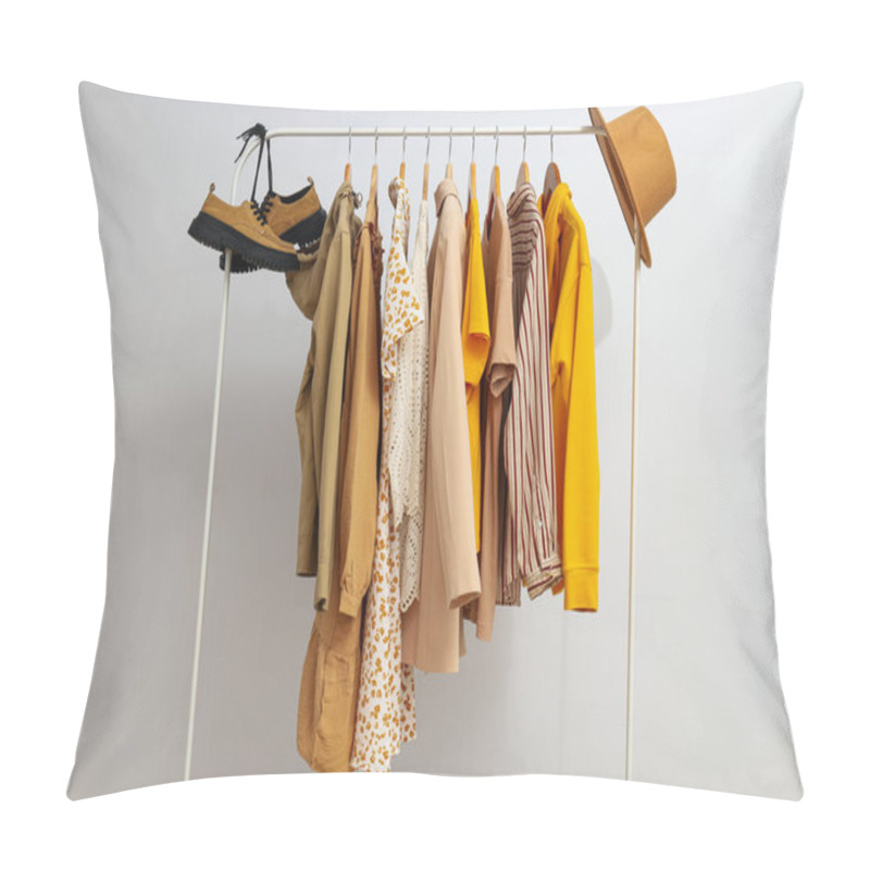 Personality  Wardrobe Rack With Different Clothes, Concept Of Different Clothes Pillow Covers