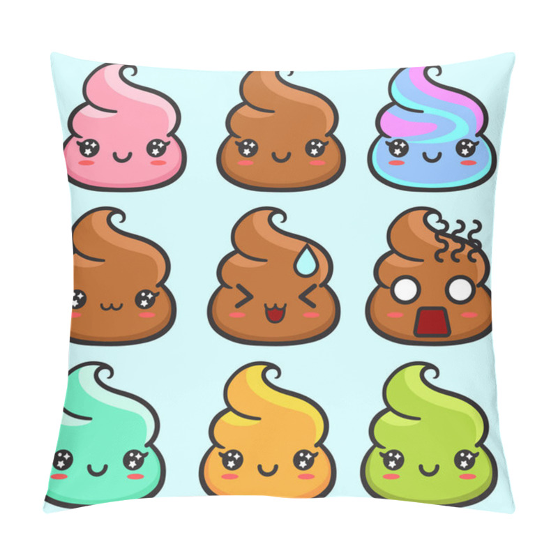 Personality  Funny And Cute Poops Pillow Covers