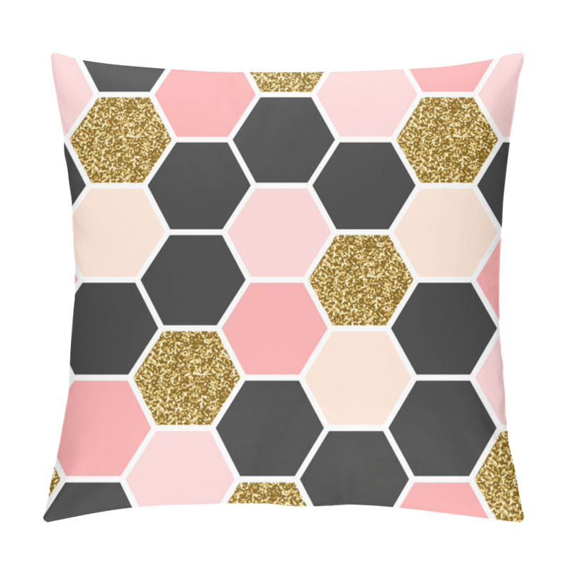 Personality  Hexagon Seamless Pattern Pillow Covers