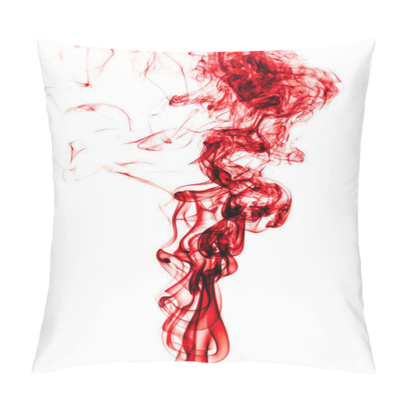 Personality  Red Smoke Abstract Background. Pillow Covers