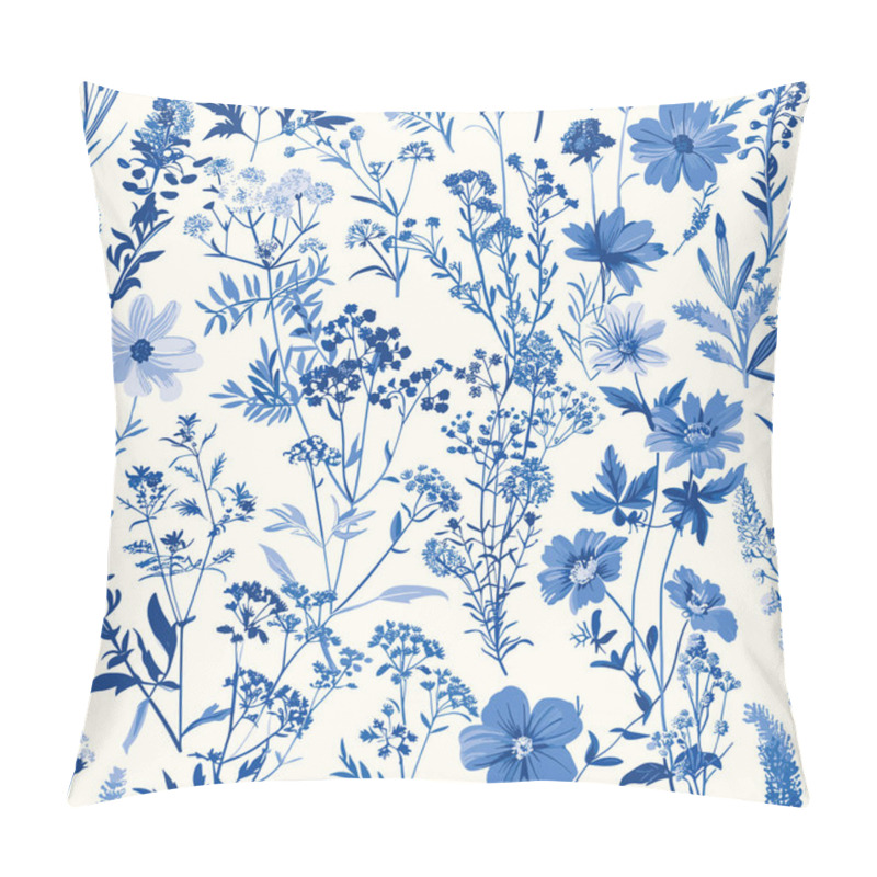 Personality  Featuring Delicate Florals, Wildflowers, And Romantic Motifs, This Seamless Pattern Is Crafted To Perfection. Pillow Covers