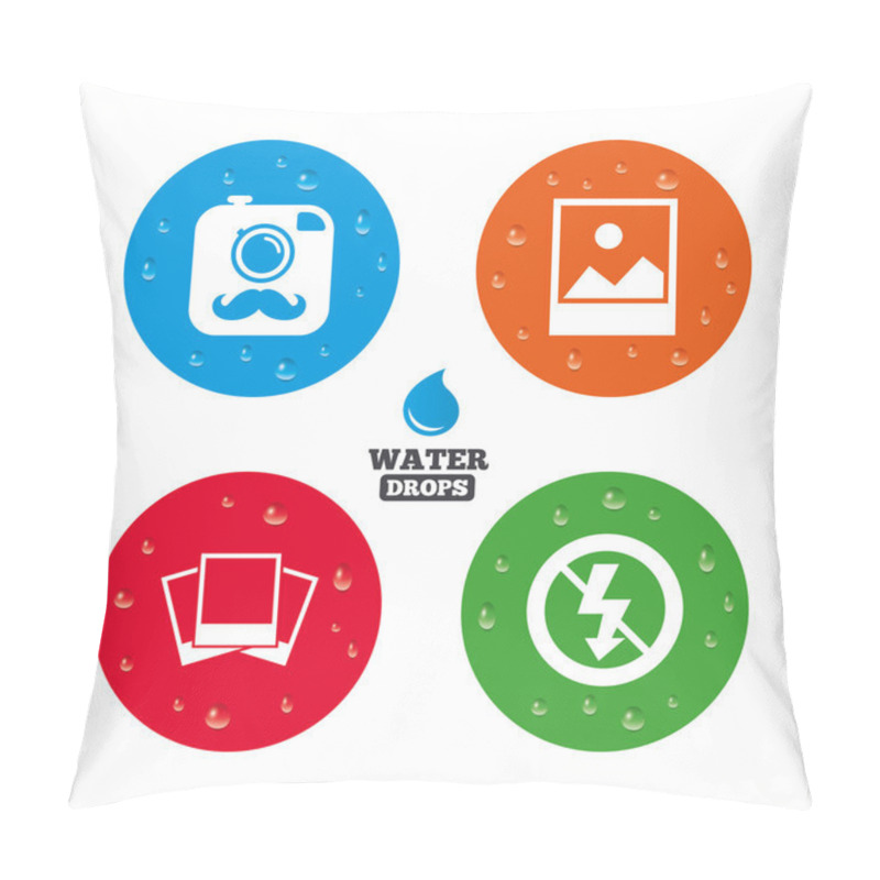 Personality  Photo Camera Icons Pillow Covers