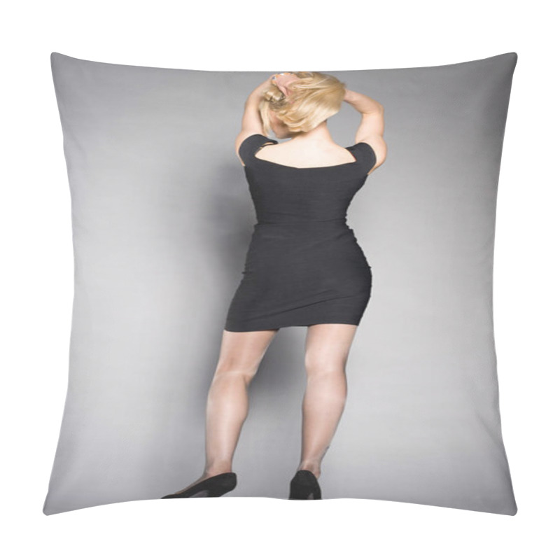 Personality  Portrait Of Beautiful Blonde Girl  Pillow Covers