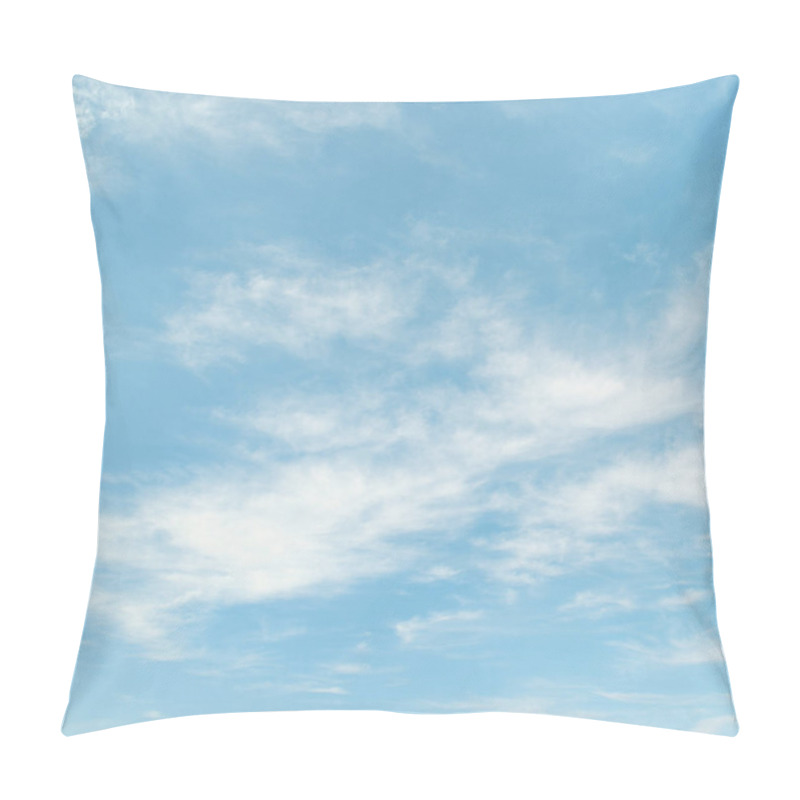 Personality  Light Cirrus Clouds On Light Blue Sky Pillow Covers