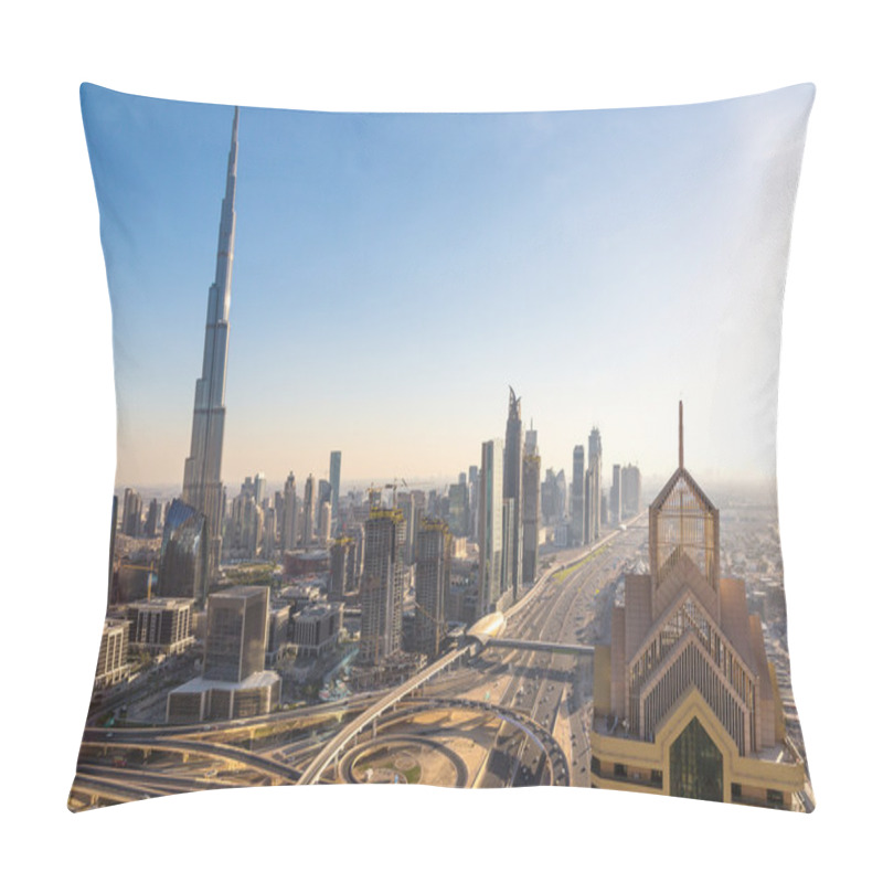 Personality  Aerial View Of Dubai Pillow Covers