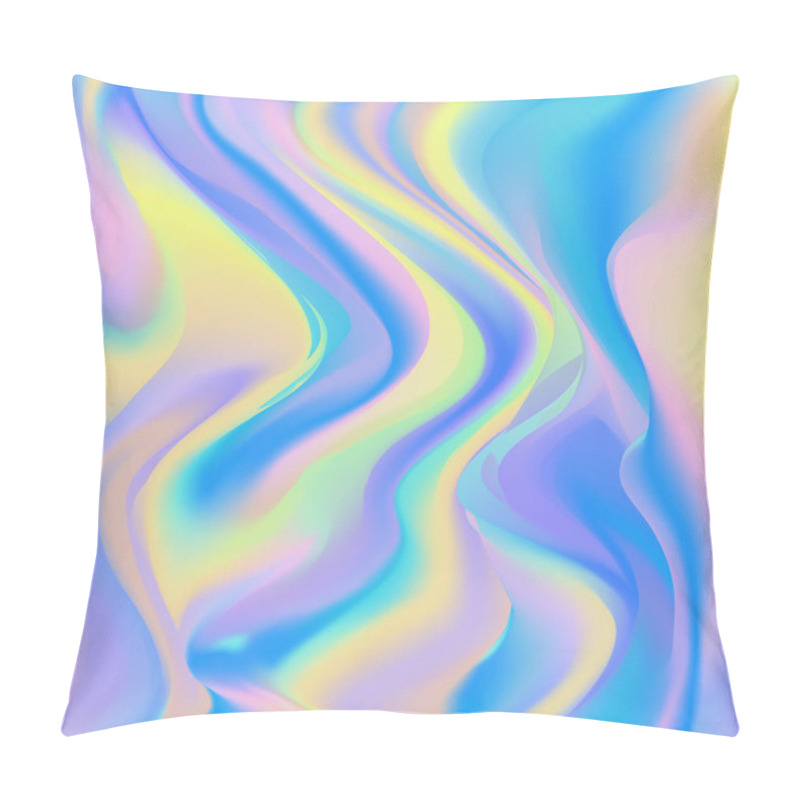 Personality  Holographic Foil. Abstract Wallpaper Background. Hologram Texture. Premium Quality. Modern Vector Design. Pillow Covers