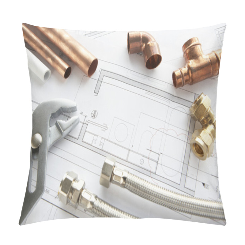 Personality  Plumbing Tools And Materials Pillow Covers