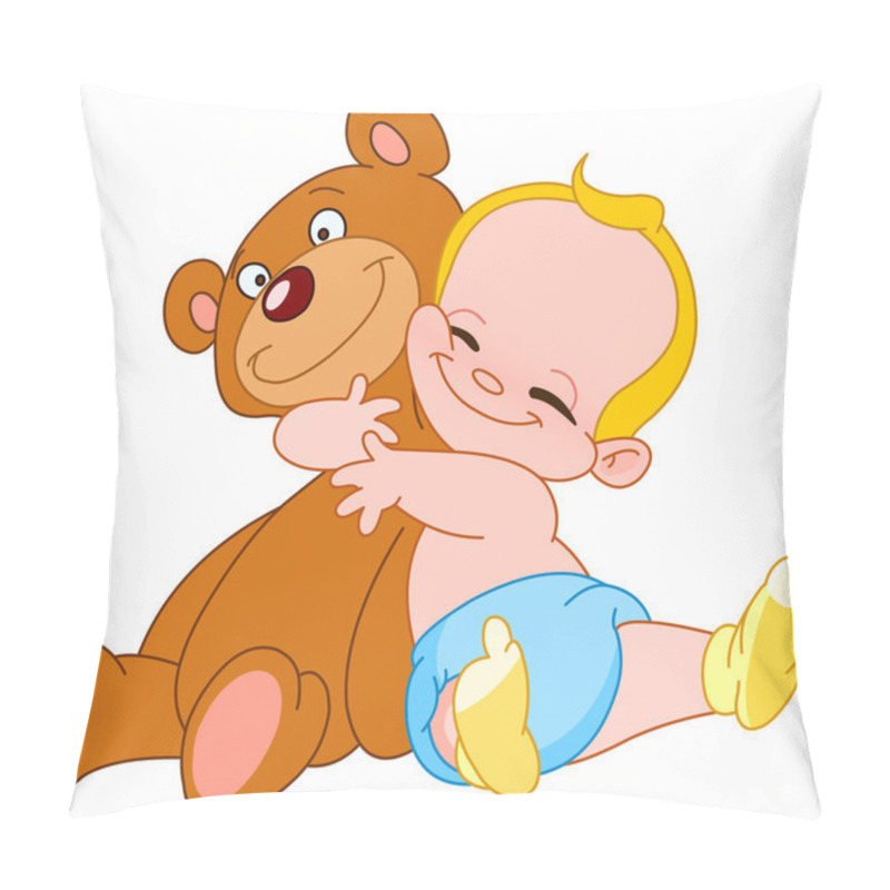 Personality  Baby Hug Bear Pillow Covers