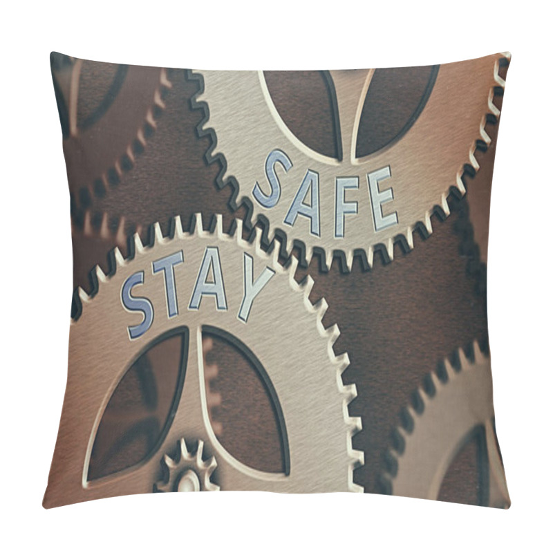 Personality  Conceptual Hand Writing Showing Stay Safe. Business Photo Showcasing Secure From Threat Of Danger, Harm Or Place To Keep Articles System Administrator Control, Gear Configuration Settings. Pillow Covers