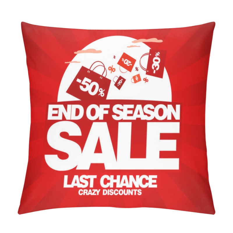 Personality  End Of Season Sale Design Template. Pillow Covers