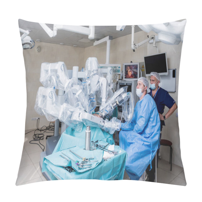 Personality  Modern Surgical System. Medical Robot. Minimally Invasive Robotic Surgery. Pillow Covers