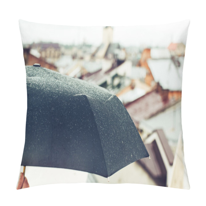 Personality  Hand Holding An Umbrella Pillow Covers