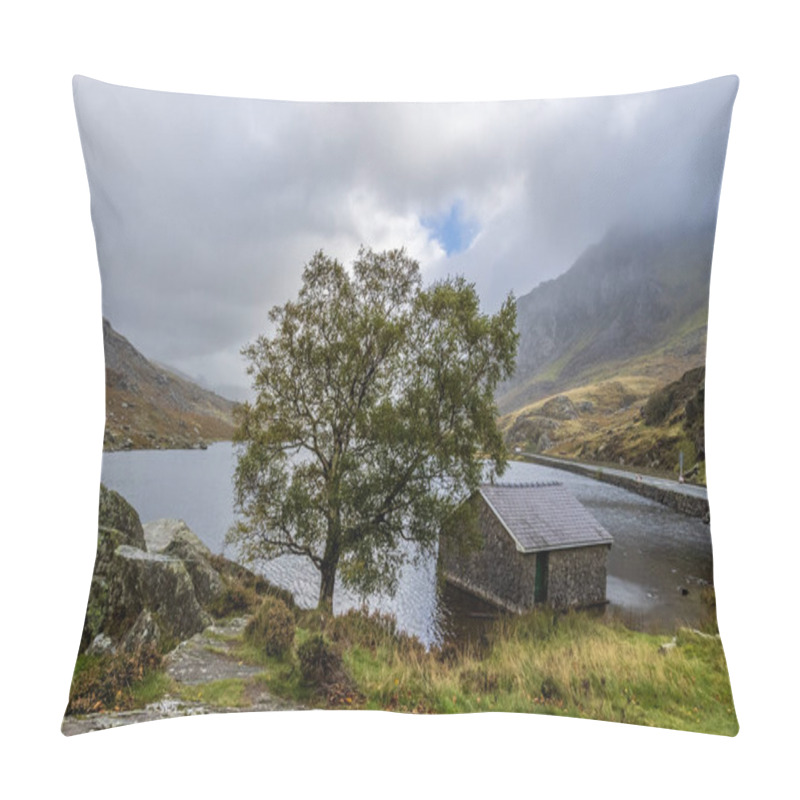 Personality  Llyn Ogwen Snowdonia National Park, North Wales. Pillow Covers