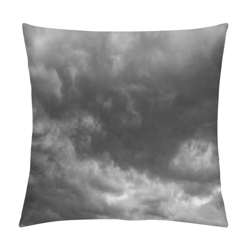 Personality  Clouds In The Sky. The Wonderful Spectacle Of A Sky Full Of Clouds.  Depth And Three-dimensionality Of A Cloudy Sky. Pillow Covers