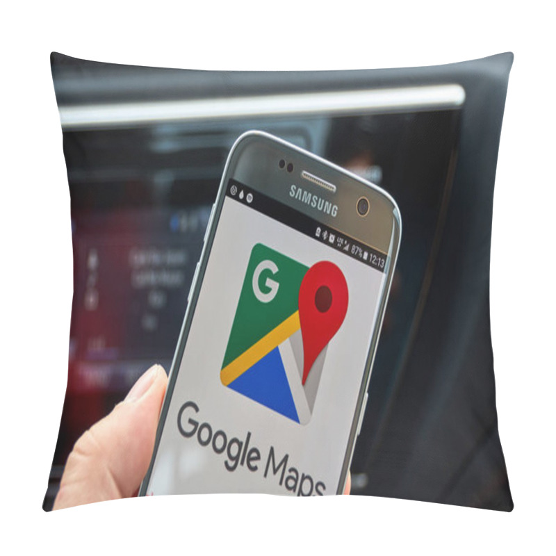 Personality  Google Maps Mobile Application Pillow Covers