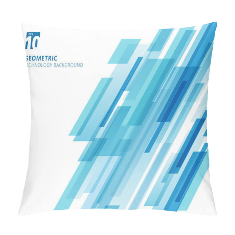 Personality  Abstract Technology Diagonally Overlapped Geometric Squares Shap Pillow Covers